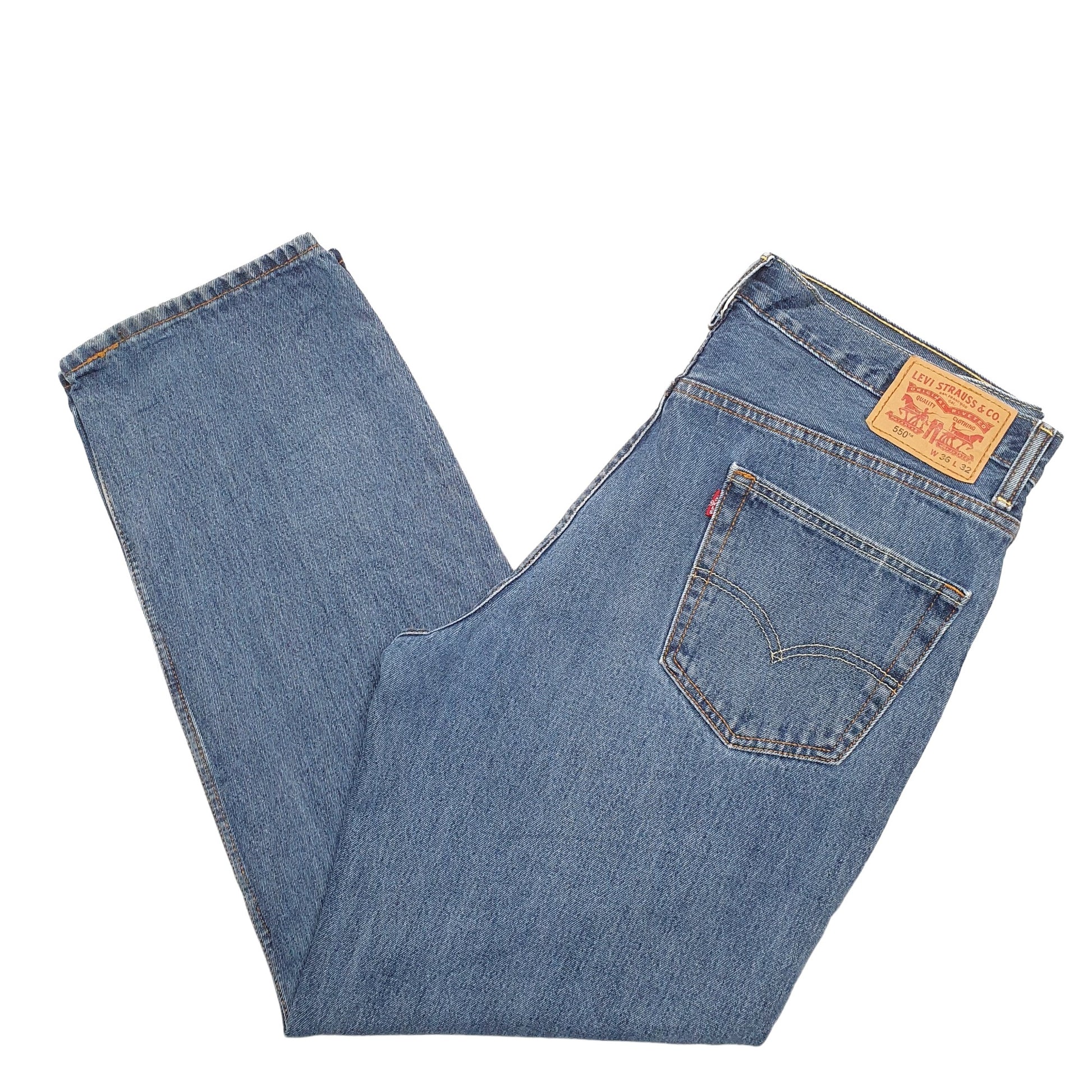 Mens Blue Levis  550 JeansW36 L32