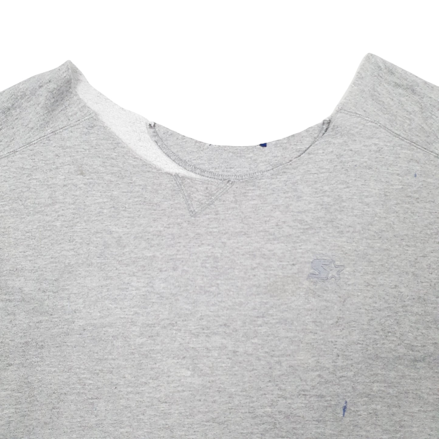 Mens Grey Starter  Crewneck Jumper