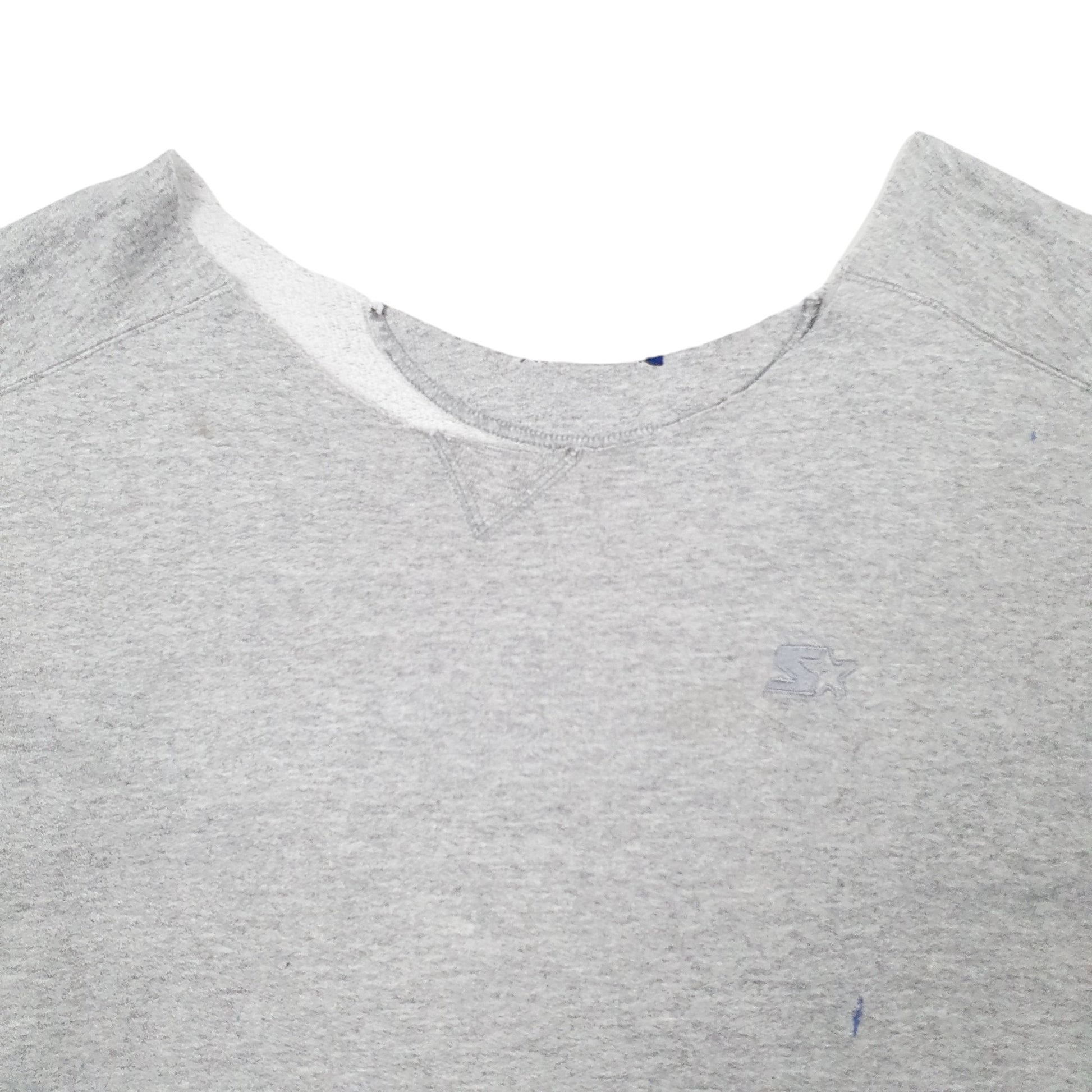 Mens Grey Starter  Crewneck Jumper