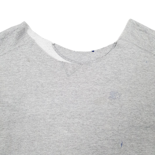 Mens Grey Starter  Crewneck Jumper