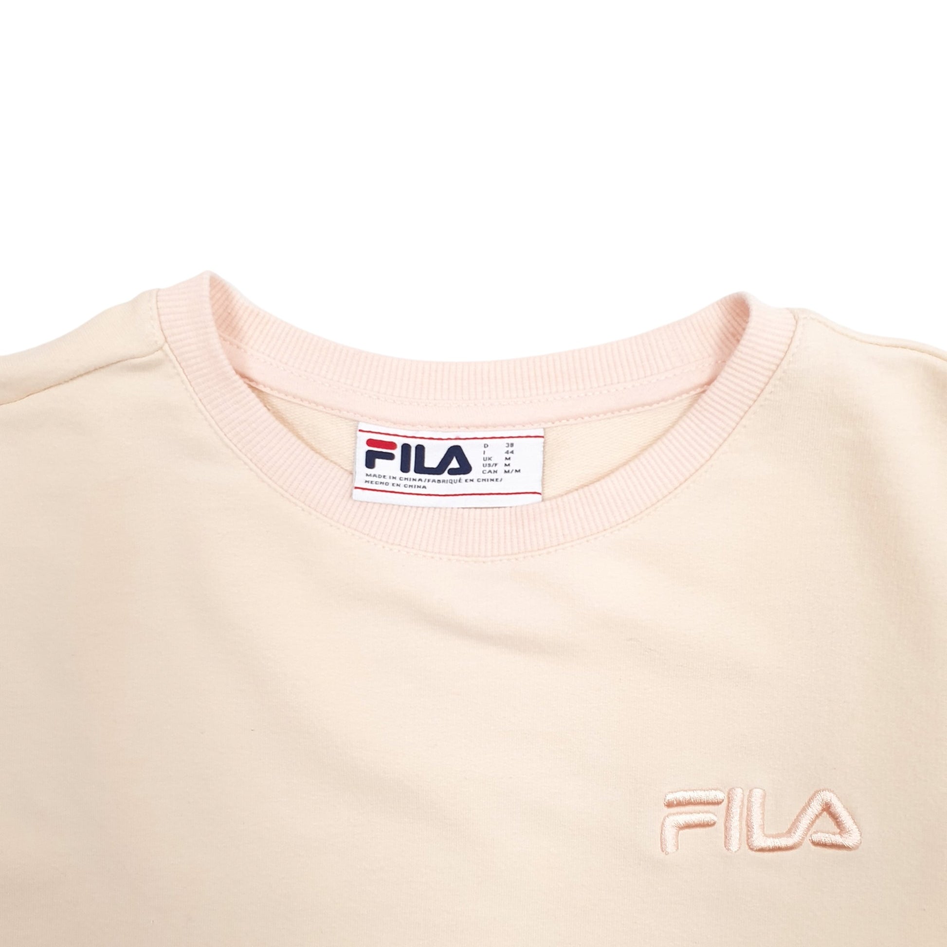 Womens Pink Fila  Crewneck Jumper