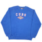 Mens Blue Starter Vintage 90s Chicago Cubs Baseball MLB USA Spellout Crewneck Jumper