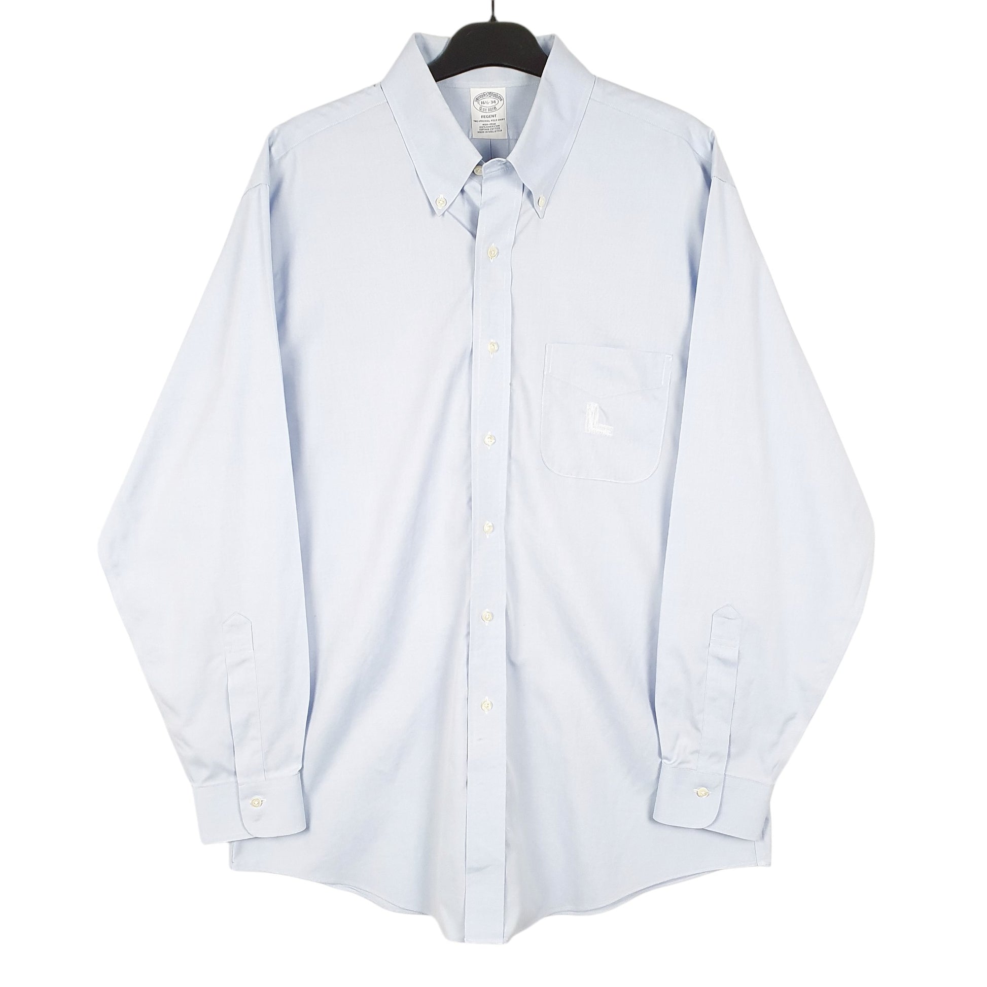 Mens Blue Brooks Brothers Regent Long Sleeve Shirt