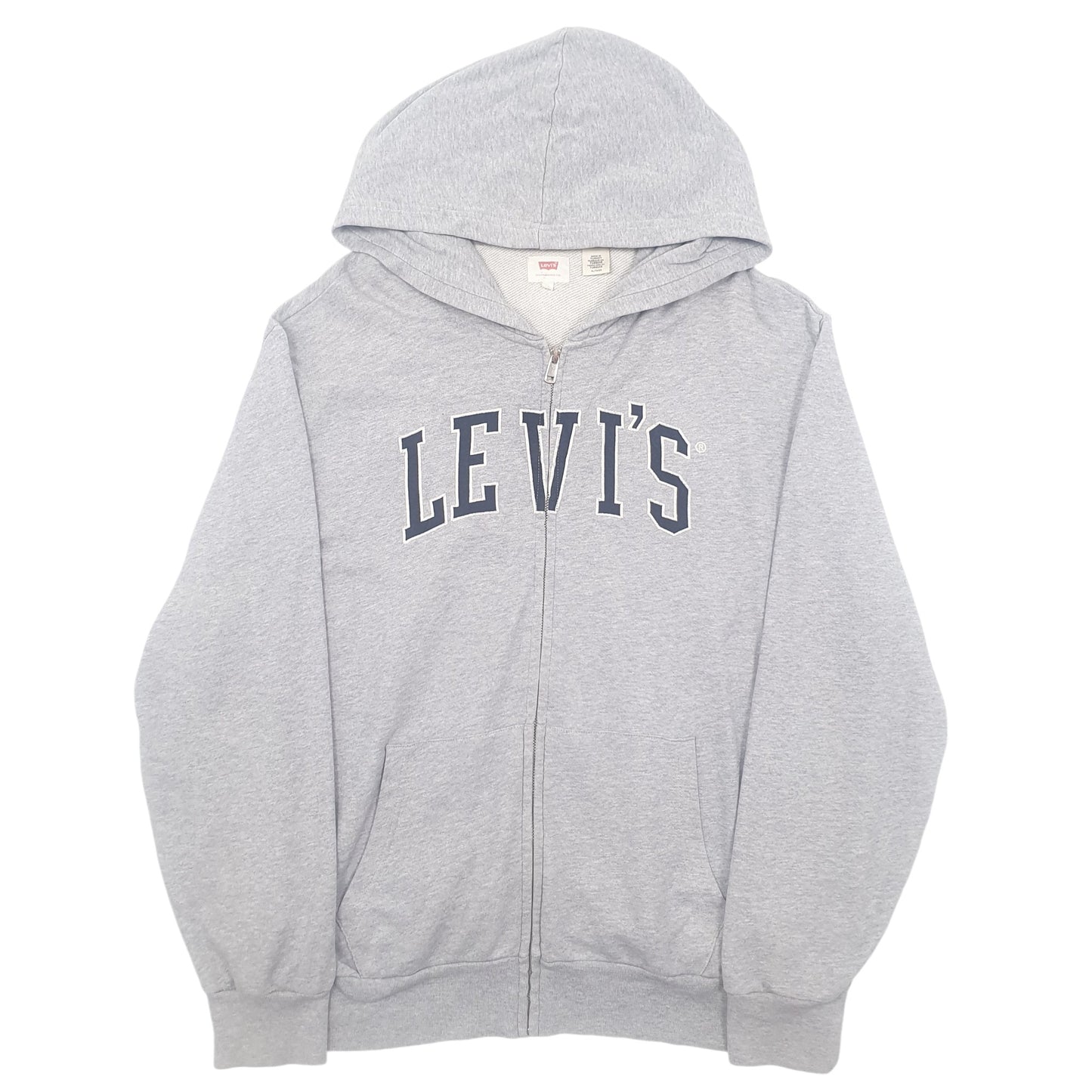 Mens Grey Levis  Full Zip Jumper