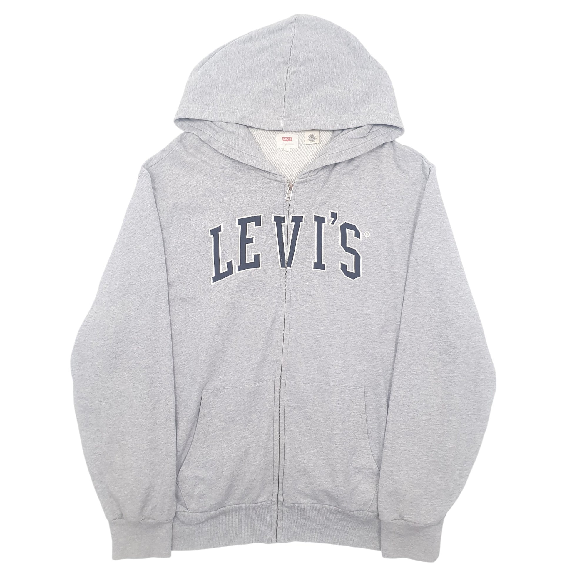 Mens Grey Levis  Full Zip Jumper