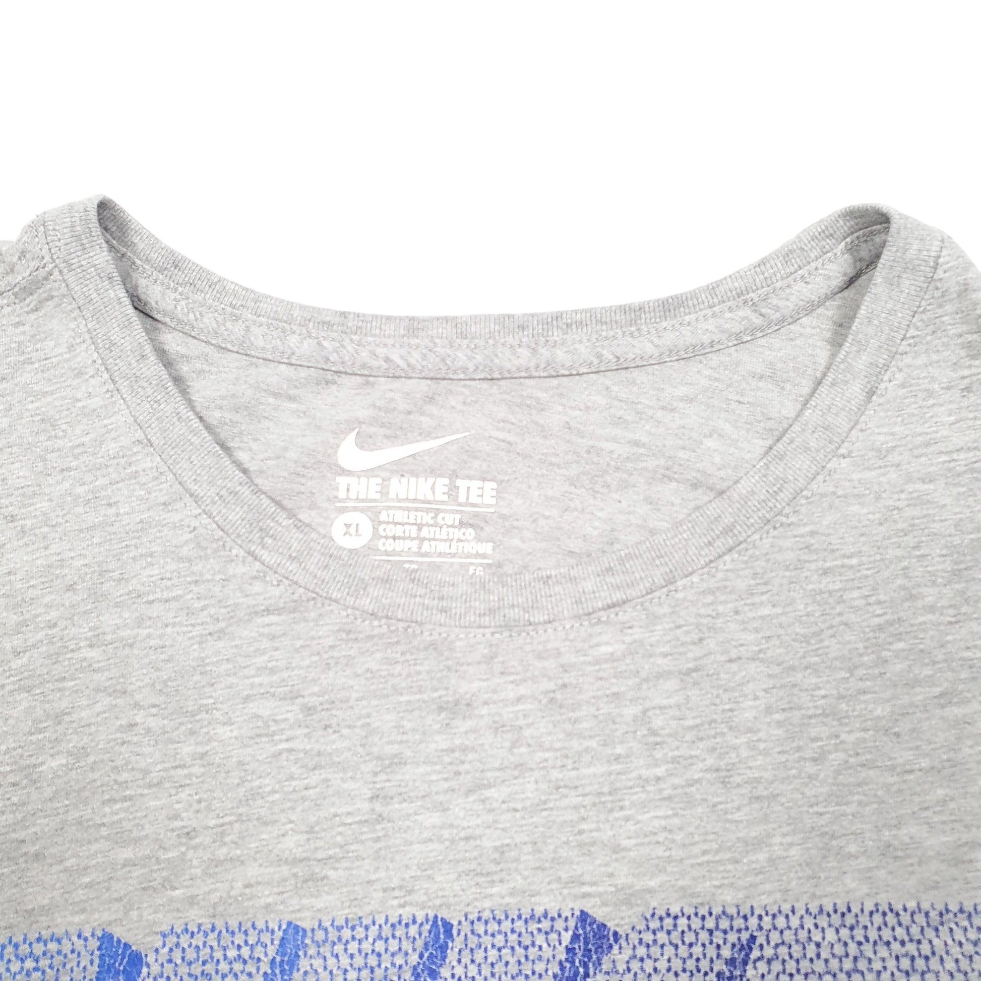 Mens Grey Nike Spellout Short Sleeve T Shirt