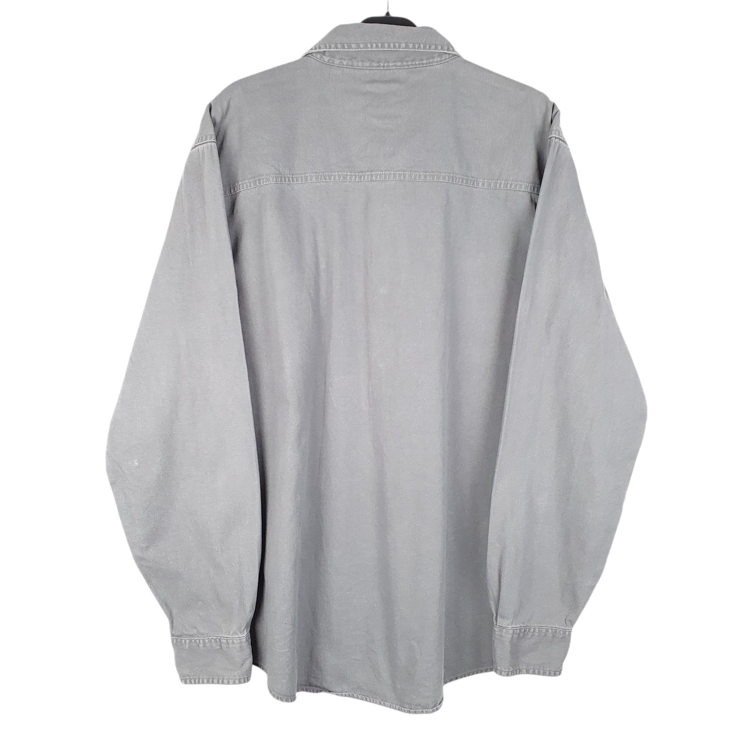 Mens Grey Levis Denim Jeans Overshirt Shacket Long Sleeve Shirt