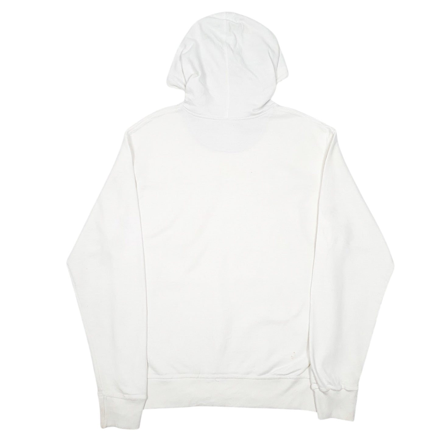 Mens White Champion Script Hoodie Jumper