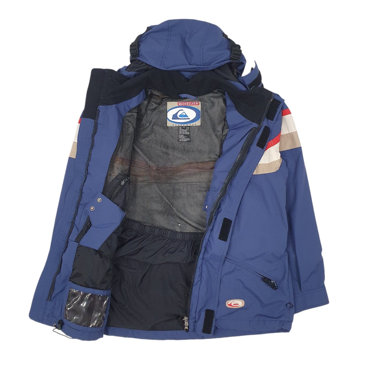 Mens Blue Quick Silver Vintage 90s  Coat