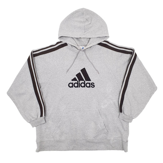 Mens Grey Adidas  Hoodie Jumper