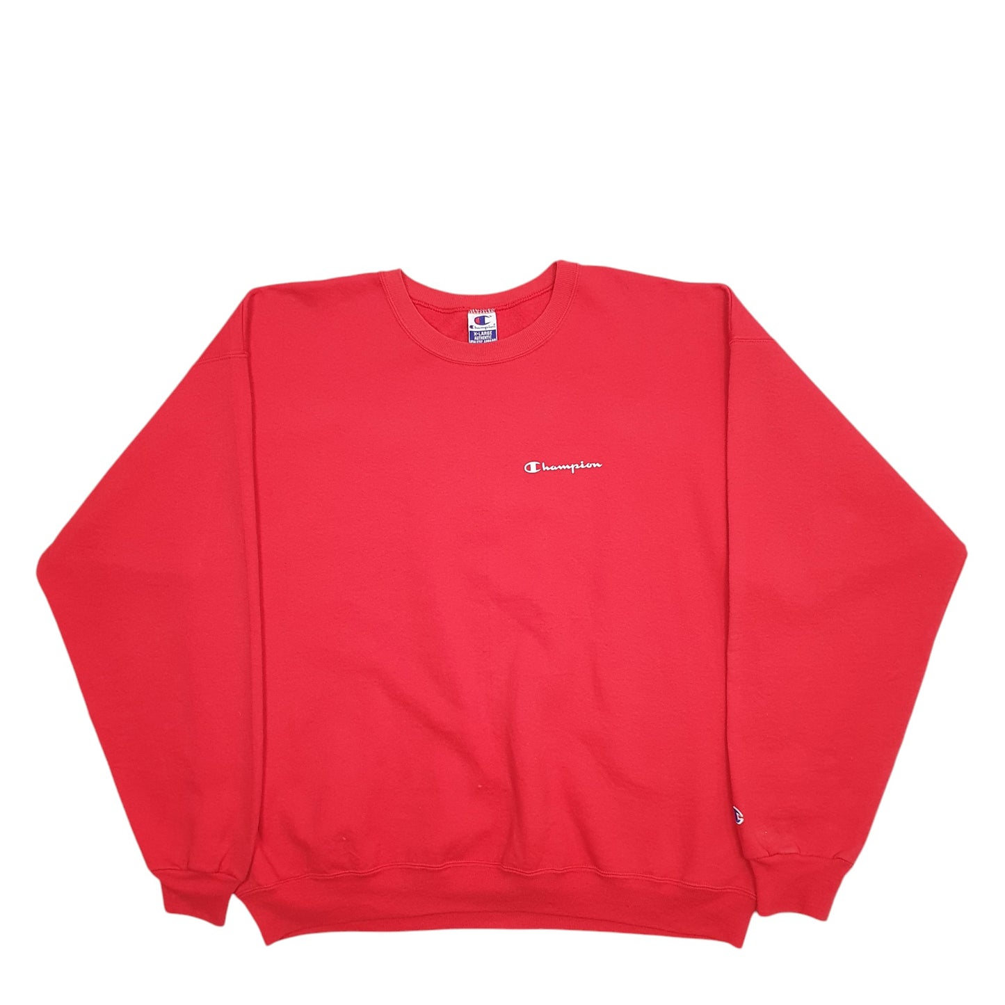 Mens Red Champion  Crewneck Jumper