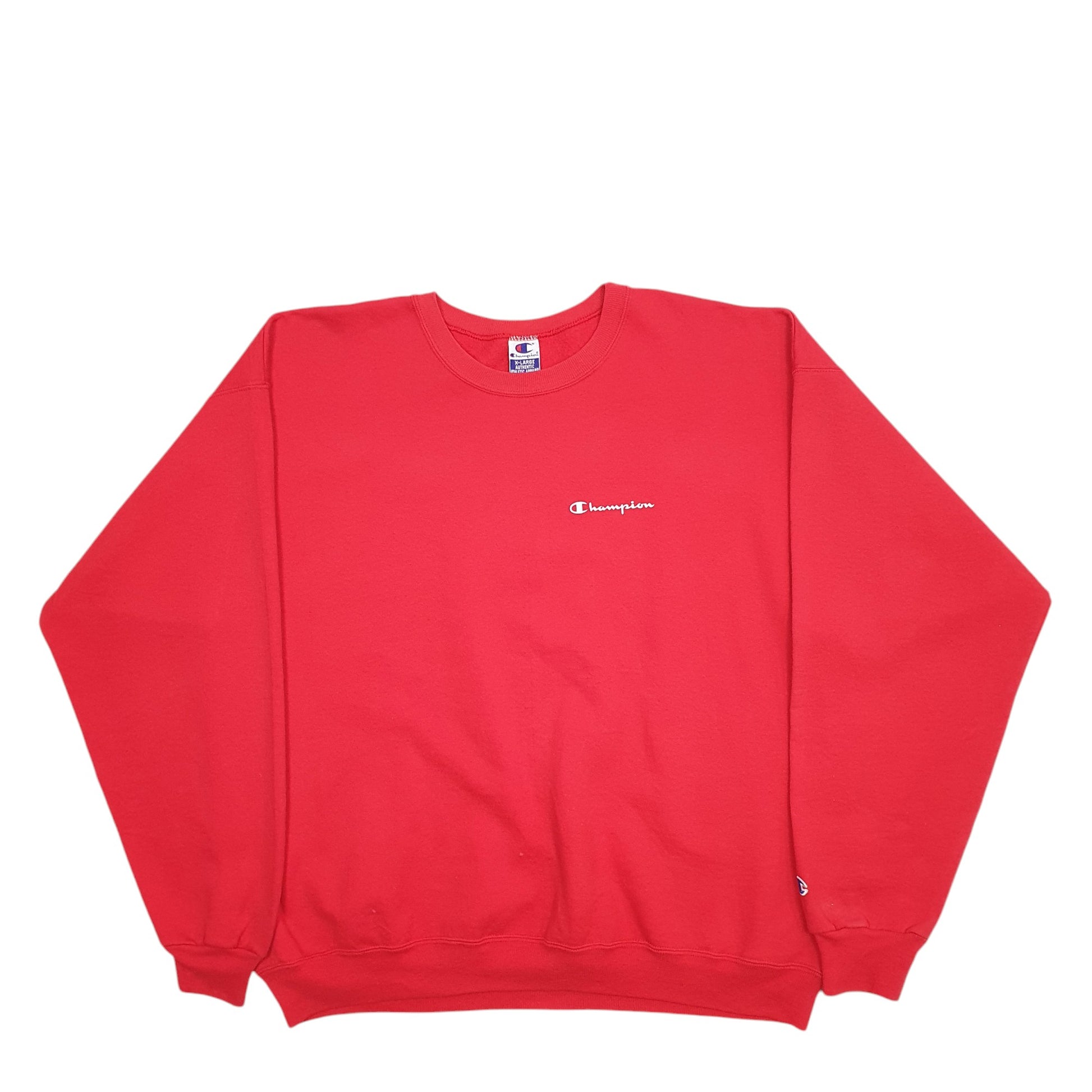 Mens Red Champion  Crewneck Jumper