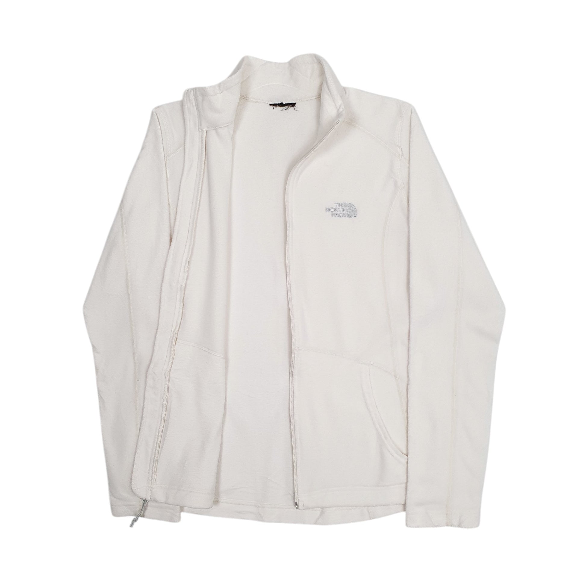 Womens White The North Face  Full Zip Jumper