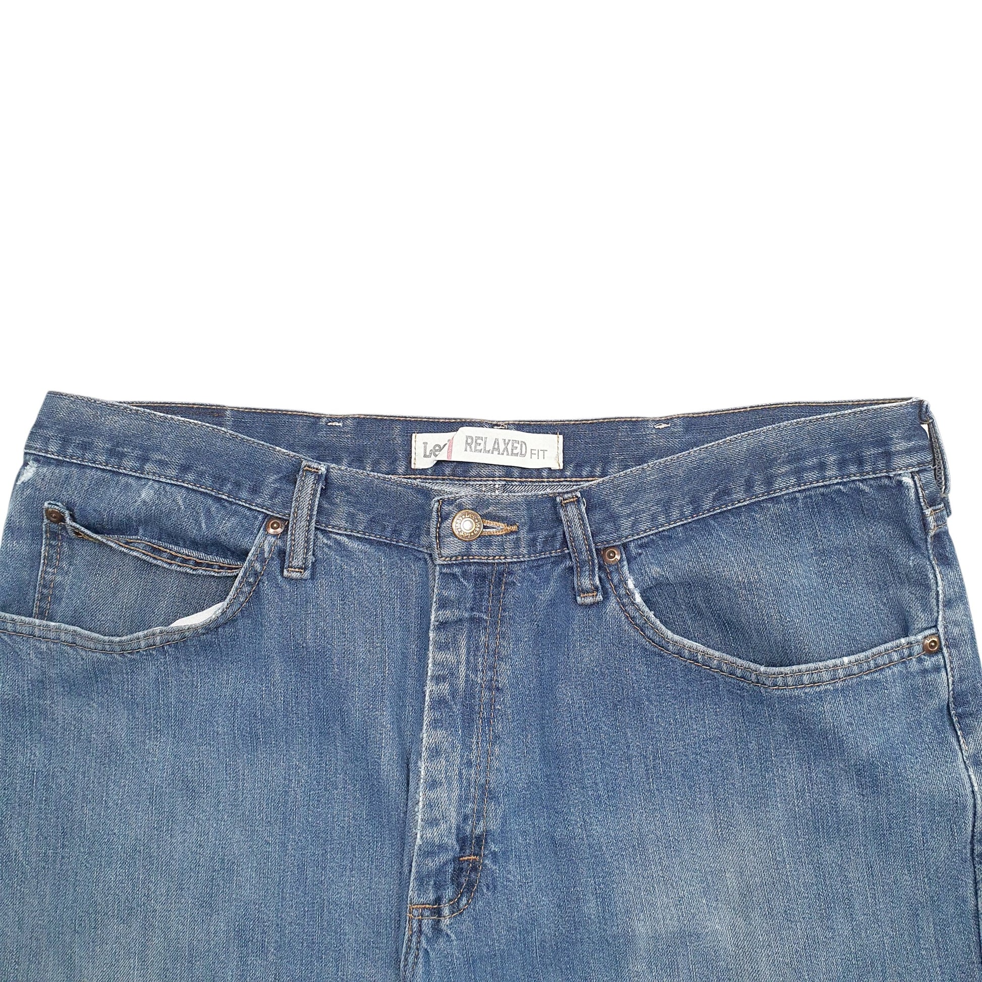 Mens Blue Lee  Relaxed JeansW38 L32