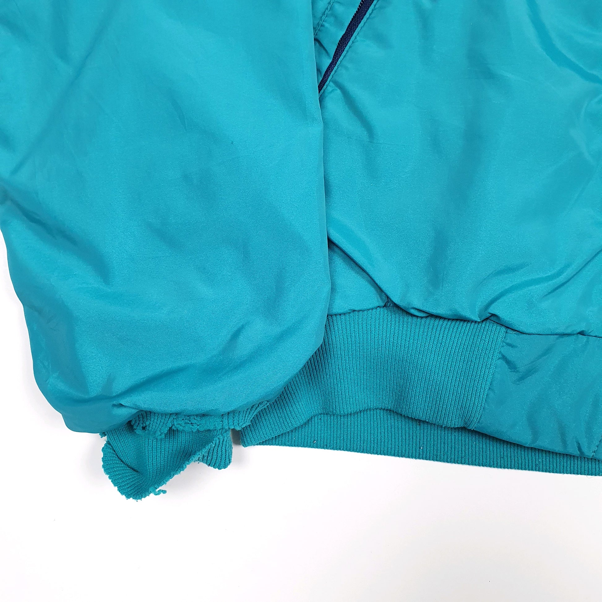 Mens Blue Patagonia Vintage 1990s Made in USA Fleece Lined Crewneck Coat