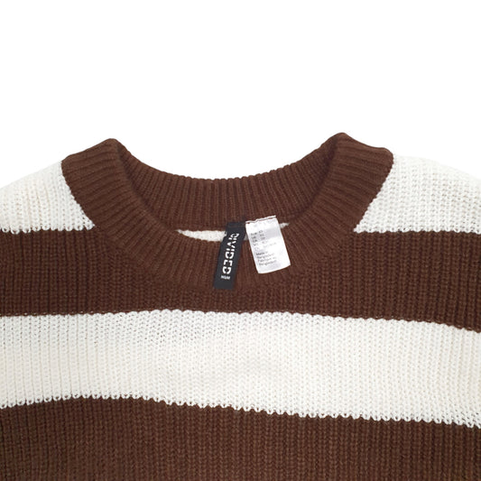 Womens Brown H&S  Crewneck Jumper