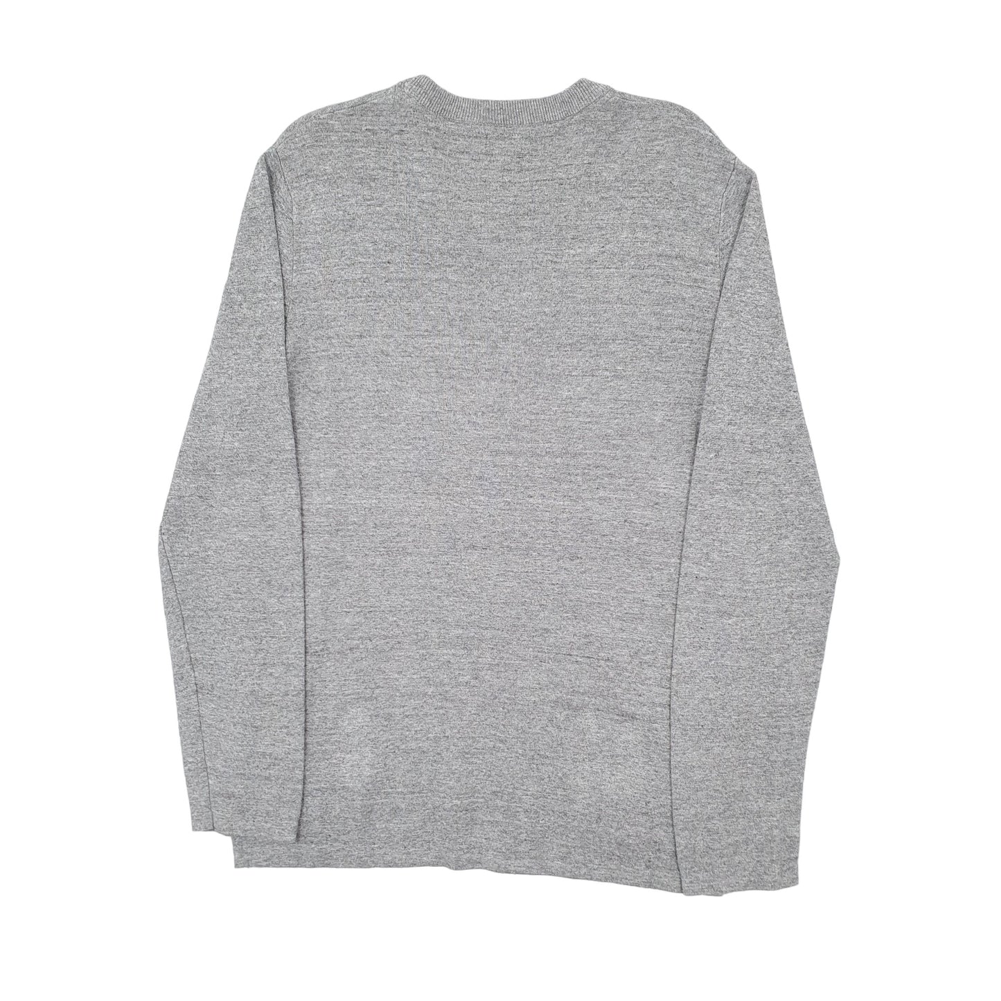 Mens Grey H&M Lightweight Crewneck Jumper
