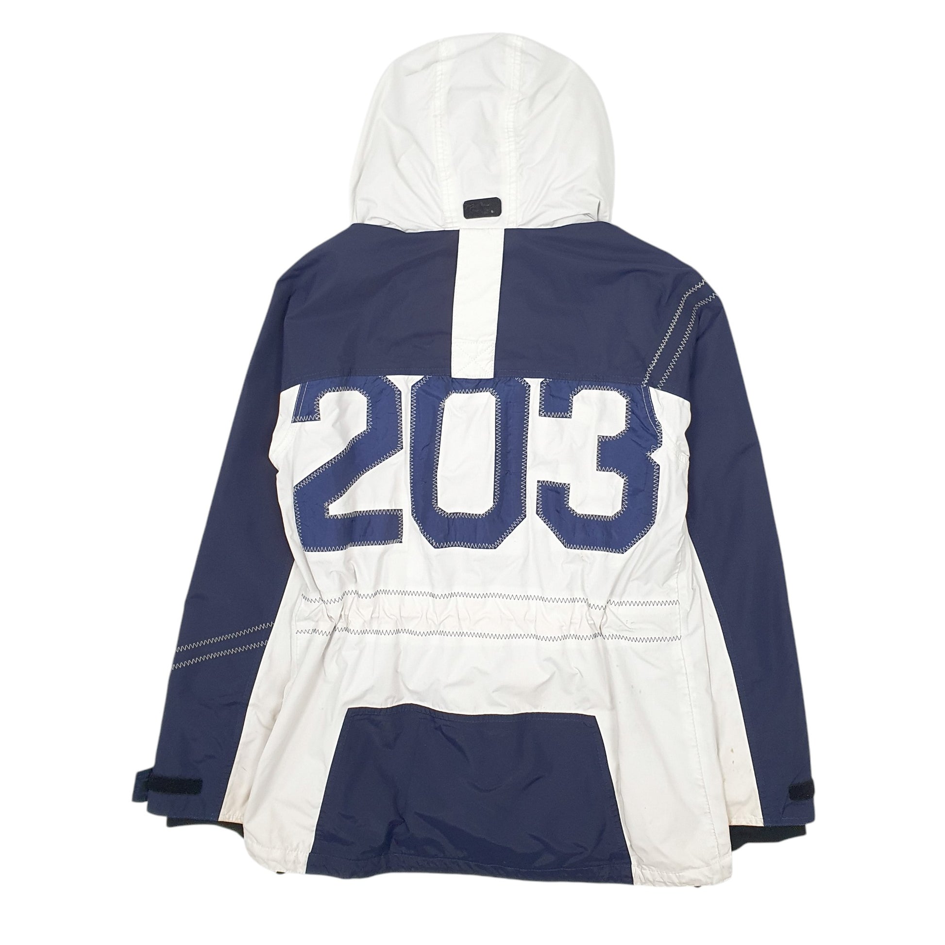 Womens White Quba & Co Hooded Sailing  Coat