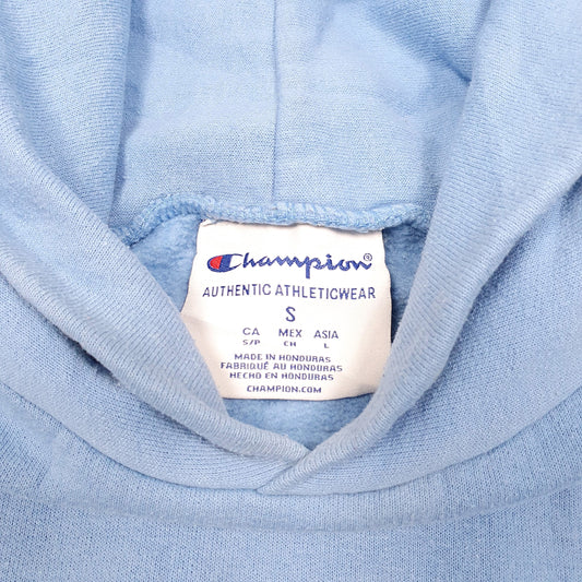 Mens Blue Champion Script Hoodie Jumper