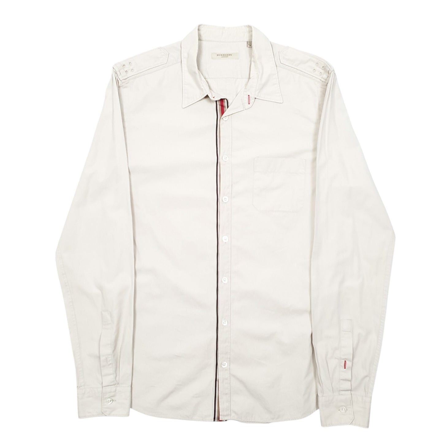 Mens Beige Burberry London Long Sleeve Shirt