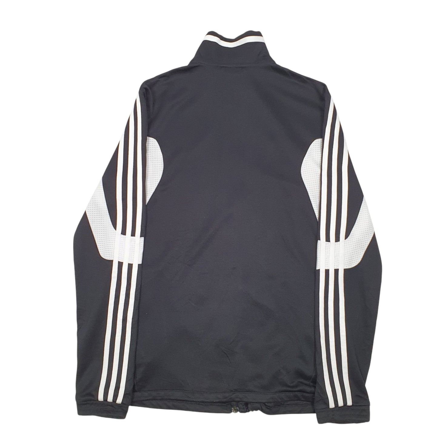 Womens Black Adidas Active Climacool Running Workout Full Zip Jumper