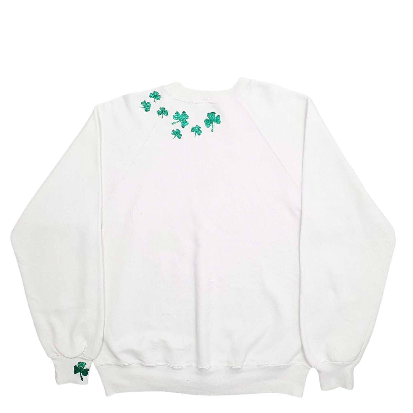 Mens White Jerzees Leprechaun Golf Made In USA Vintage 90's Crewneck Jumper