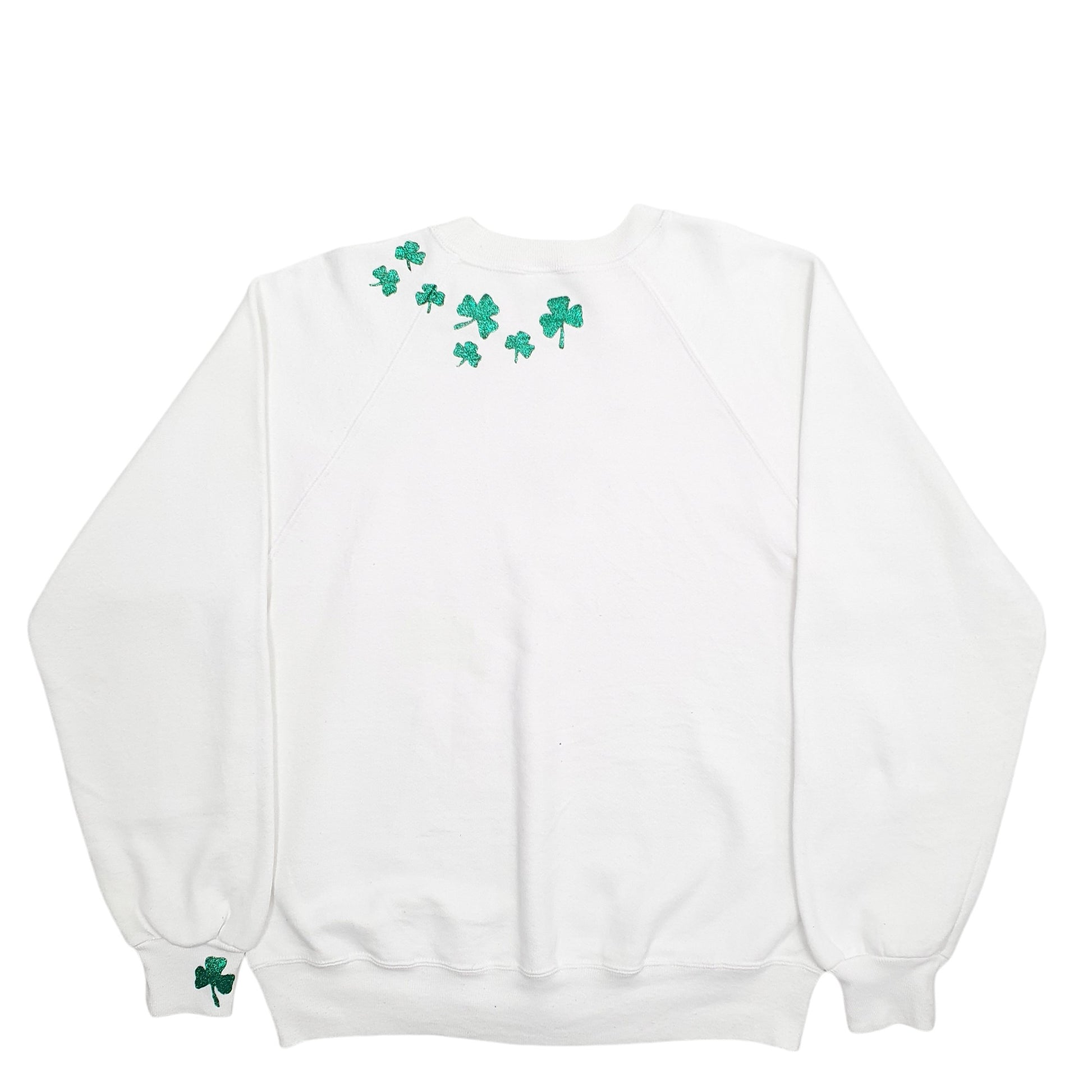 Mens White Jerzees Leprechaun Golf Made In USA Vintage 90's Crewneck Jumper