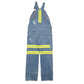 Mens Blue Dickies Denim Overalls Hi Vis 3M Dungaree Trousers