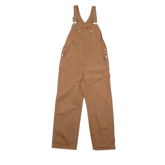 Mens Beige Dickies Denim Overalls Bib Dungaree Trousers