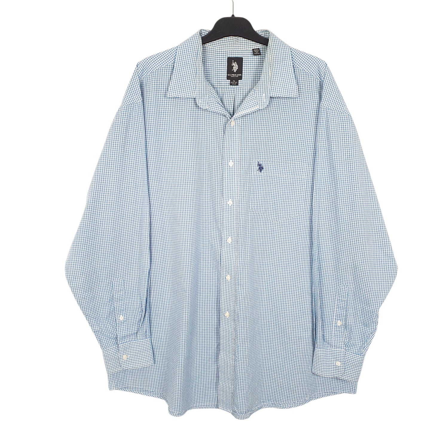 Mens Blue U.S. Polo Assn.  Long Sleeve Shirt