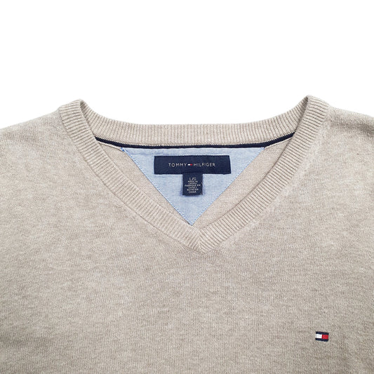 Mens Grey Tommy Hilfiger  Crewneck Jumper