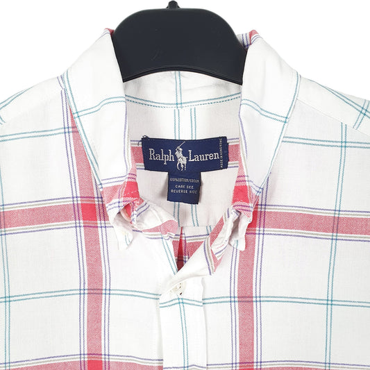 Mens White Ralph Lauren Oxford Long Sleeve Shirt