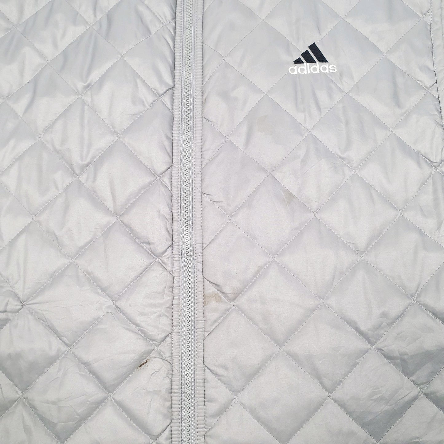 Mens Grey Adidas Quilted  Coat