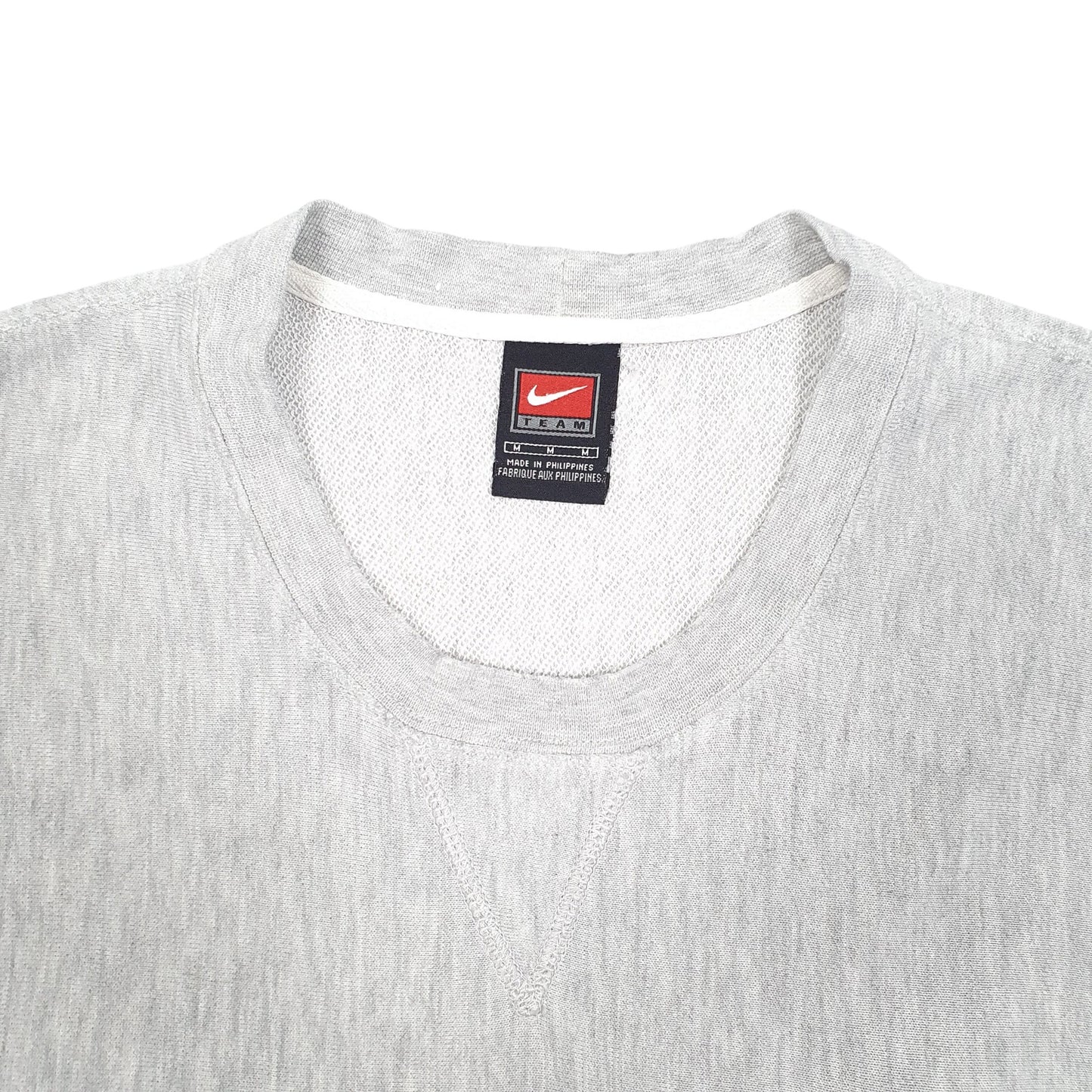 Mens Grey Nike Vintage Team 2000s American Football Crewneck Jumper