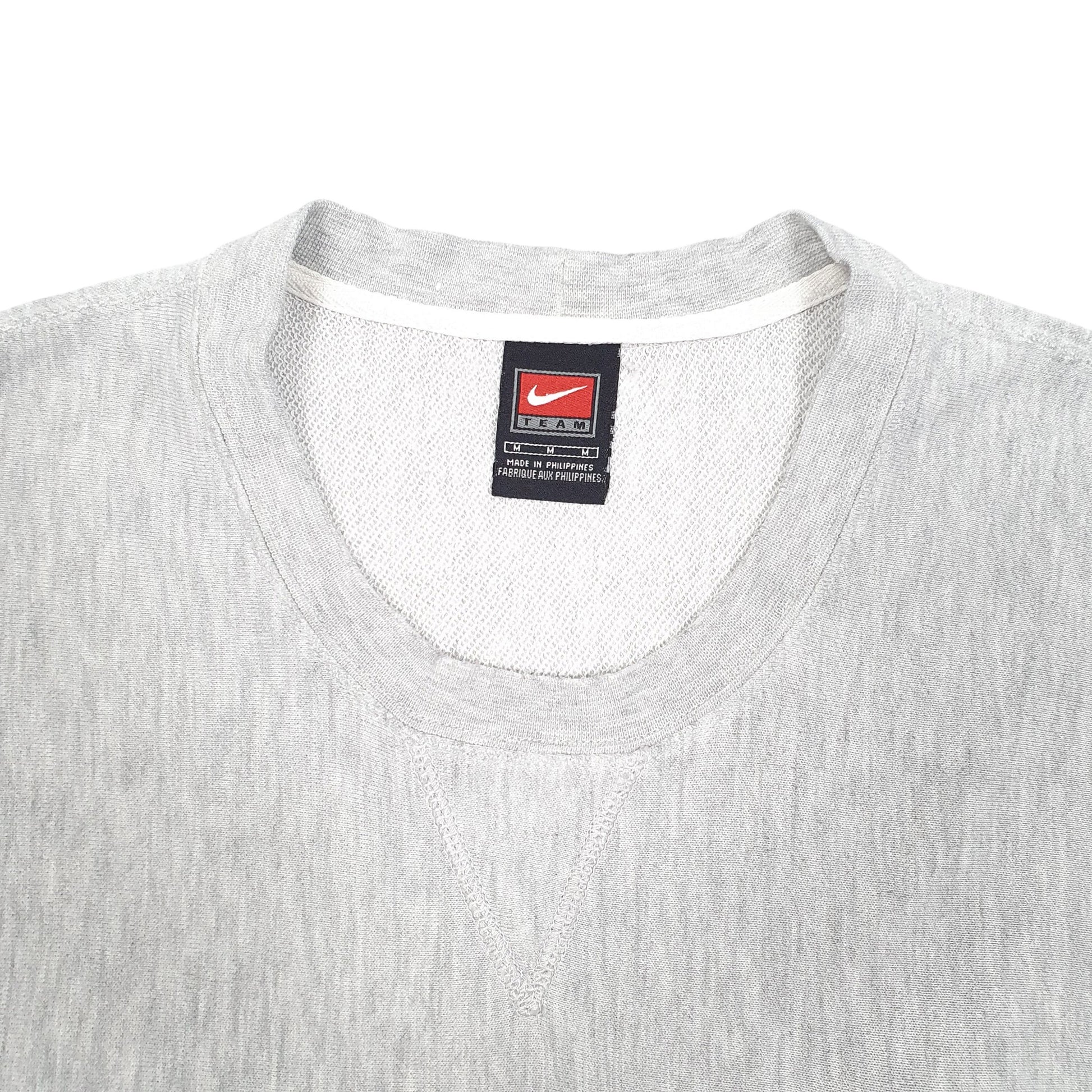 Mens Grey Nike Vintage Team 2000s American Football Crewneck Jumper