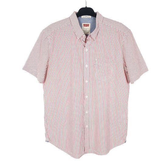 Mens White Levis  Short Sleeve Shirt