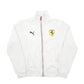 Mens White Puma Ferrari Full Zip Jumper