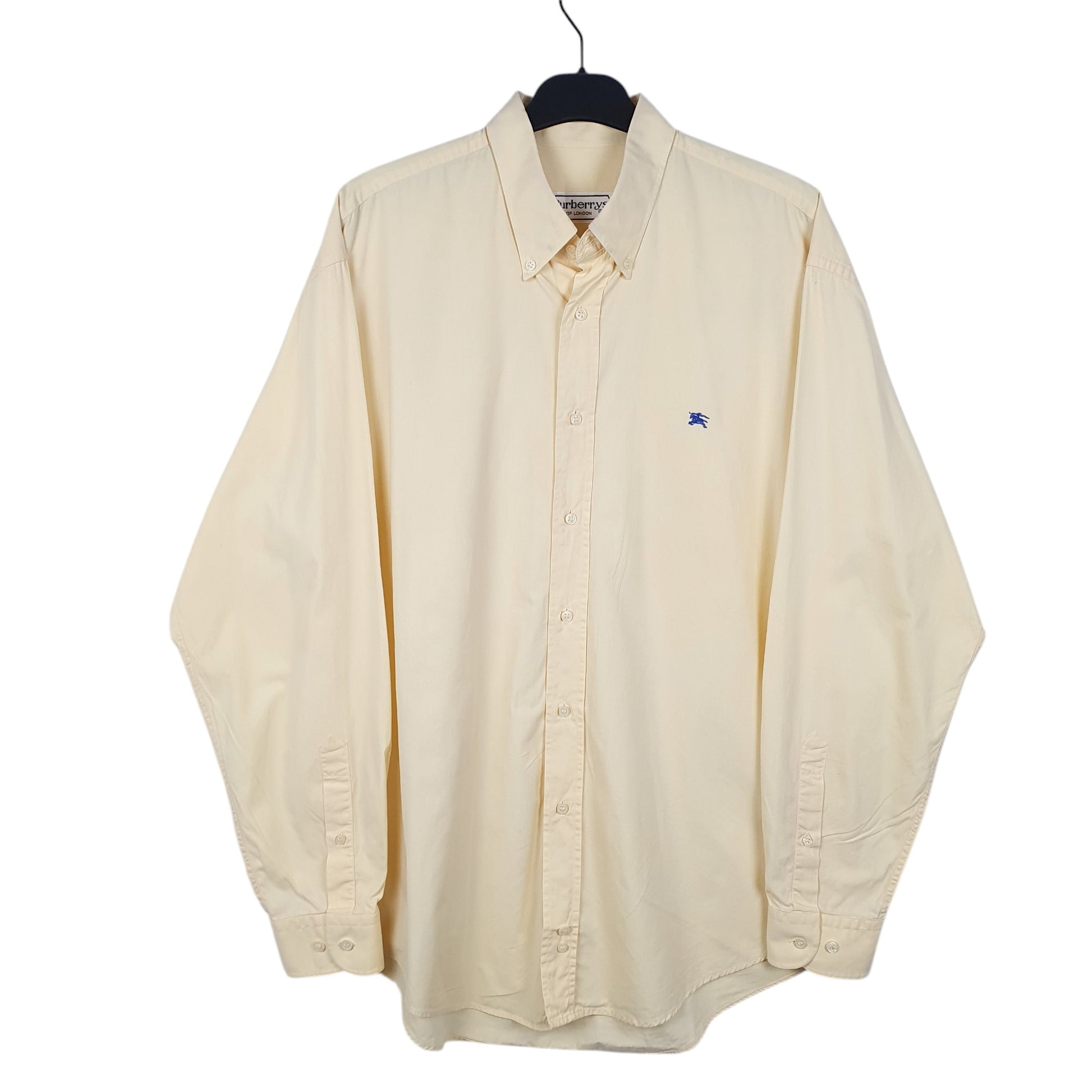 Mens Yellow Burberry Burberrys Of London Long Sleeve Shirt