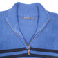 Mens Blue Nautica Knit Quarter Zip Jumper