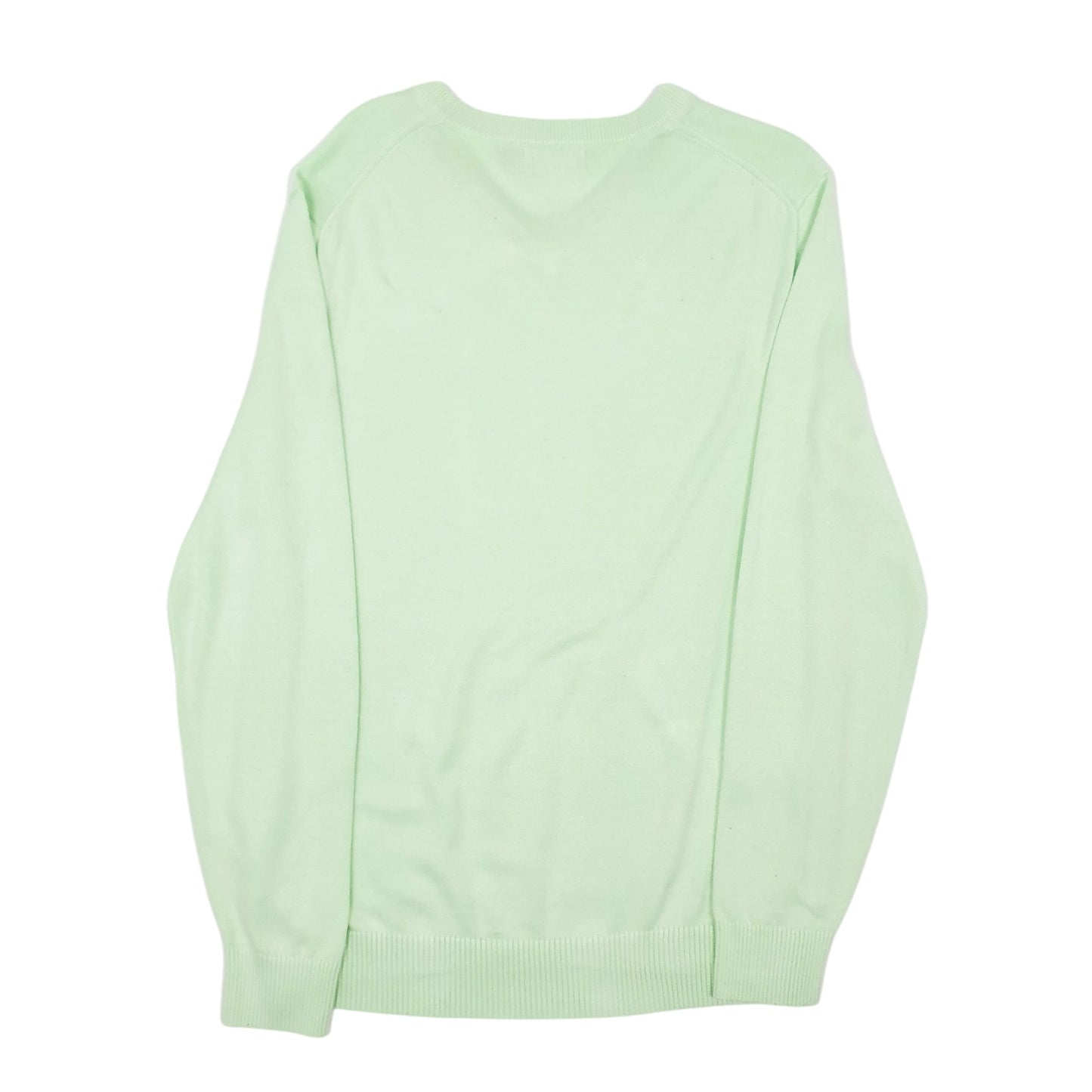 Mens Green Nautica Knitwear V Neck Jumper