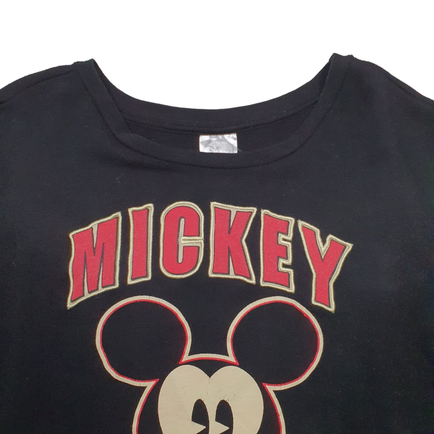 Mens Black Disney Mickey Mouse Crewneck Jumper