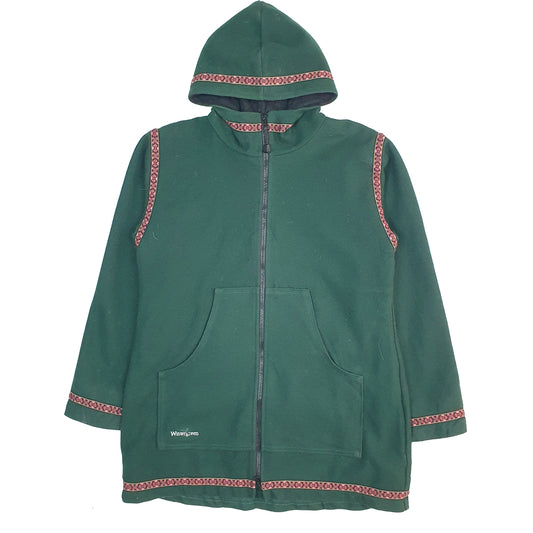 Womens Green Wintergreen Made in USA Hooded Parka  Coat