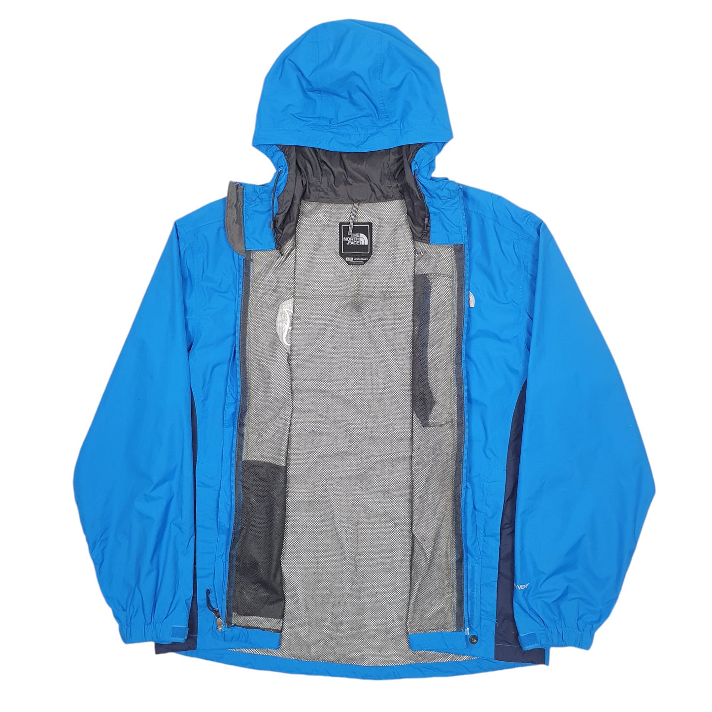Mens Blue The North Face Windbreaker Rain Lined  Coat