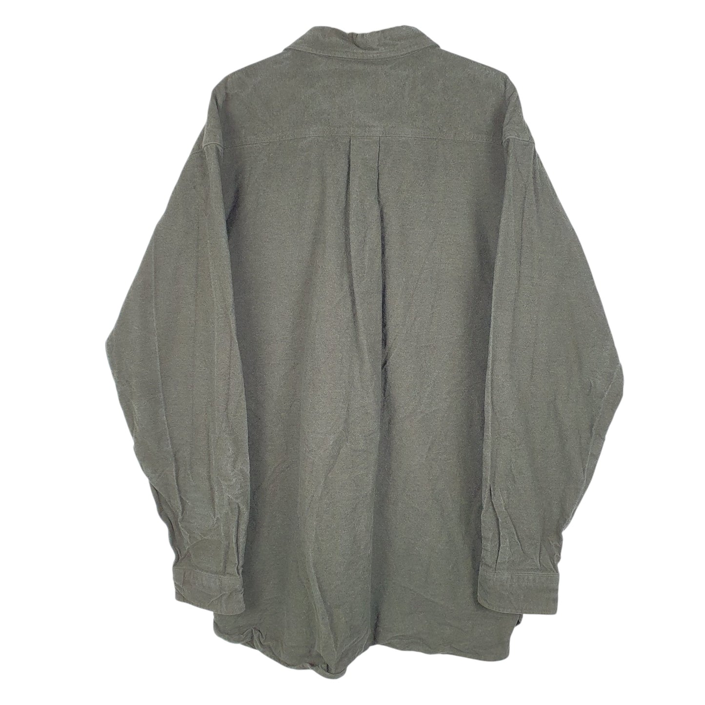 Mens Green L.L.Bean Tall Chamois Overshirt Shacket Long Sleeve Shirt