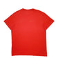 Mens Red Lacoste Spellout Short Sleeve T Shirt