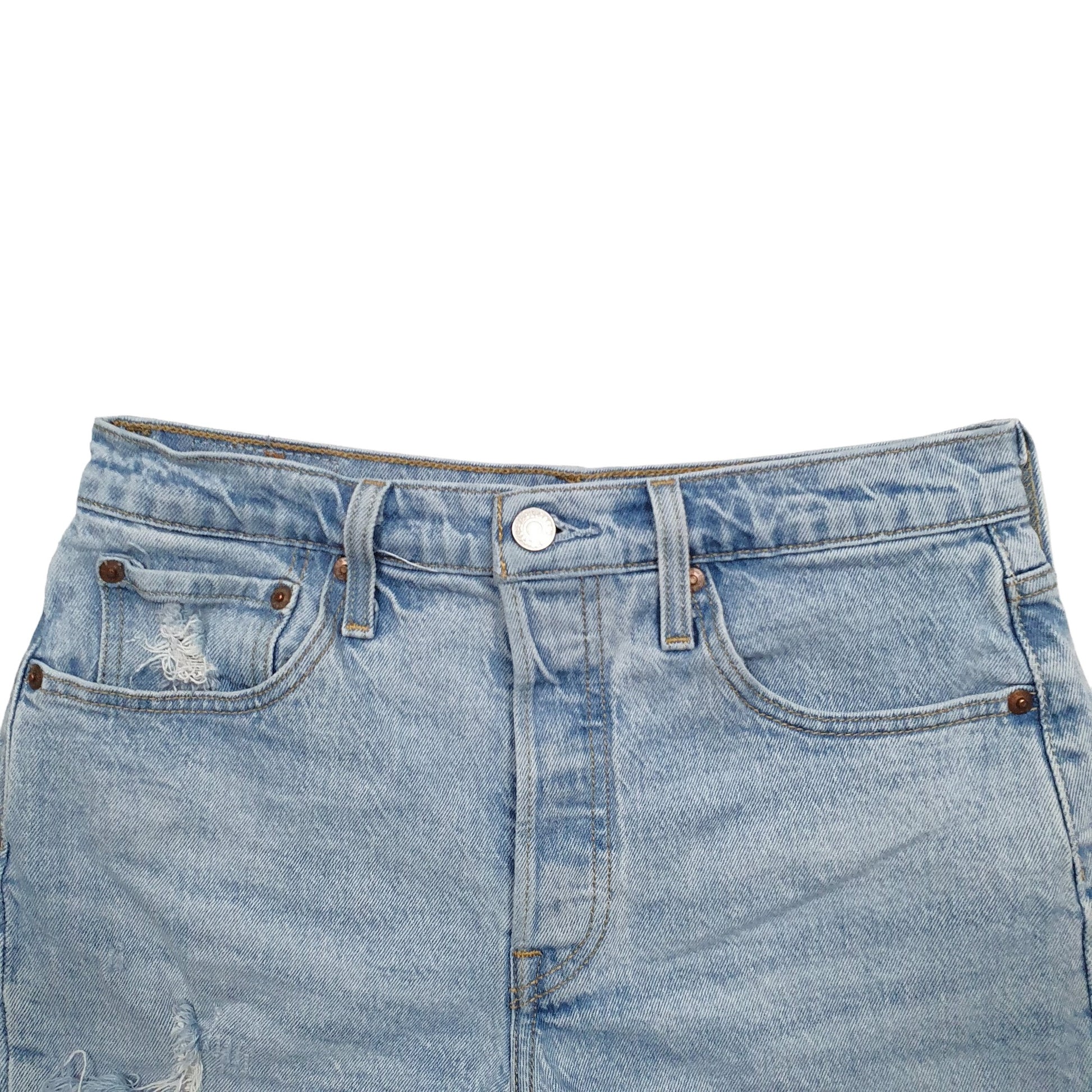 Mens Blue Levis 501 Jorts Denim Shorts