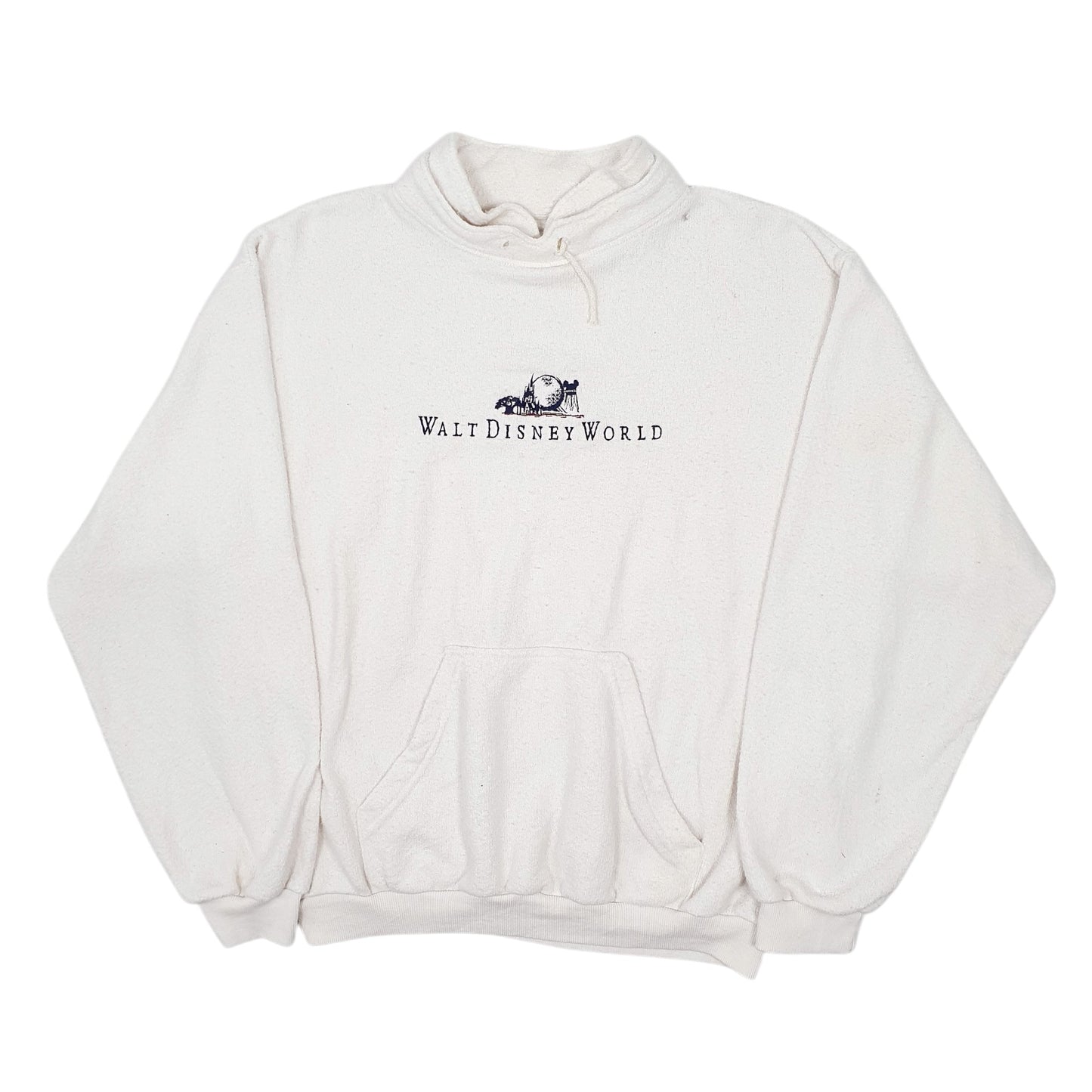 Mens White Disney Vintage 1980s Made in USA Crewneck Jumper