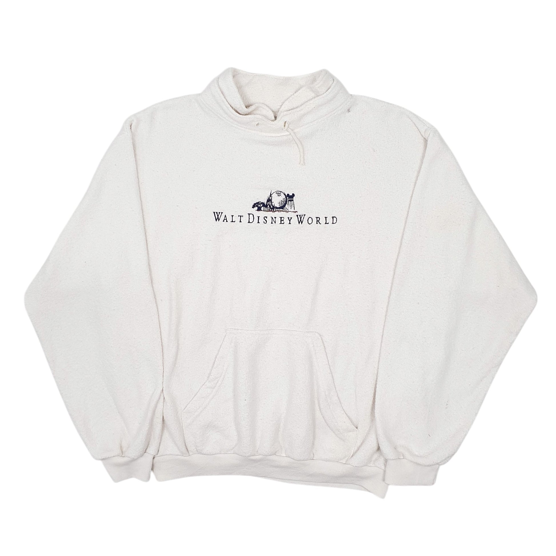 Mens White Disney Vintage 1980s Made in USA Crewneck Jumper