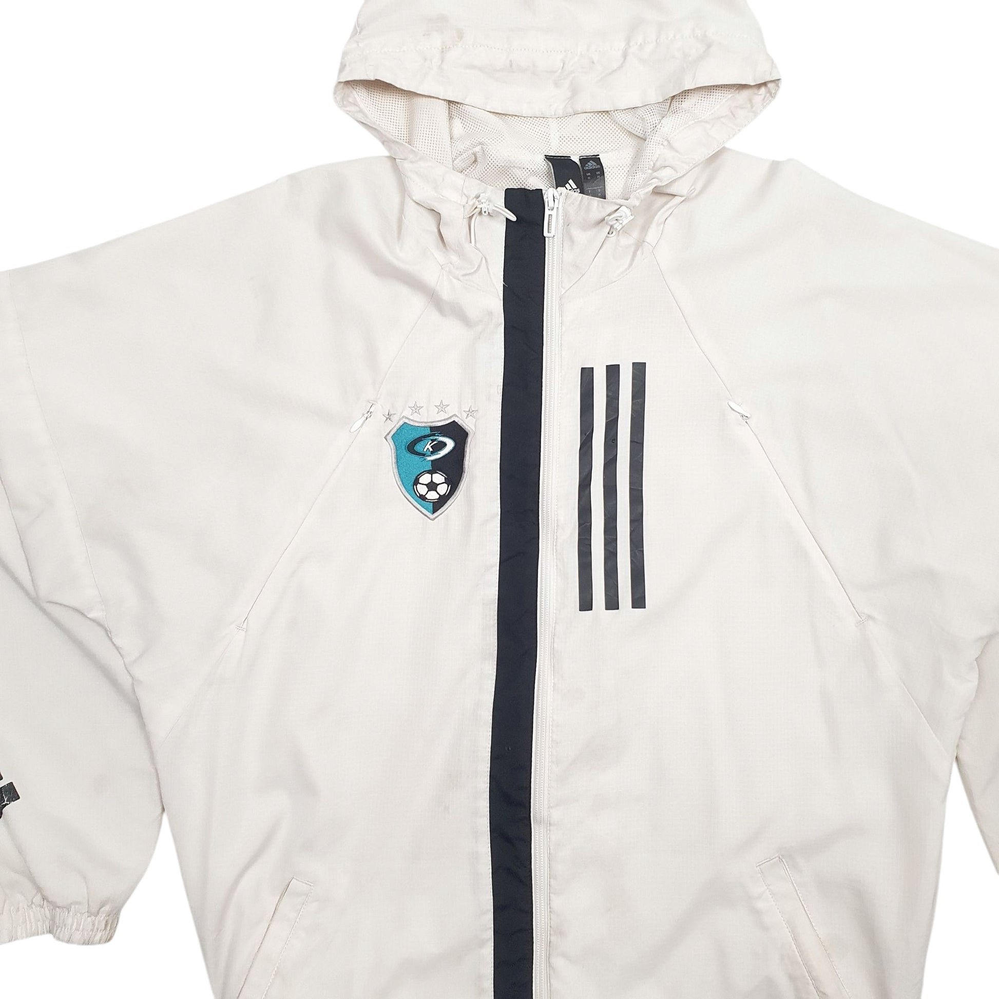Mens White Adidas   Coat