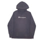 Mens Black Champion Spellout Hoodie Jumper